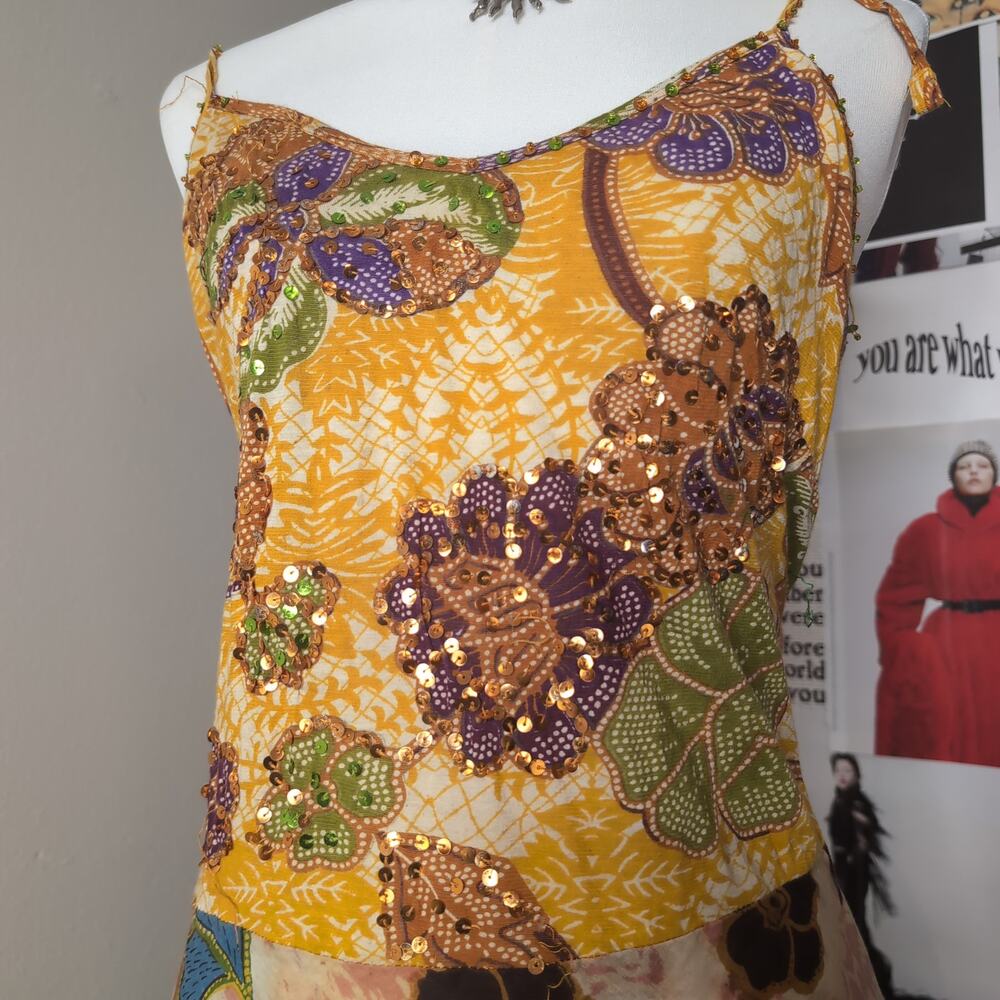 Whimsygoth Patchwork Vintage Dress - image 4